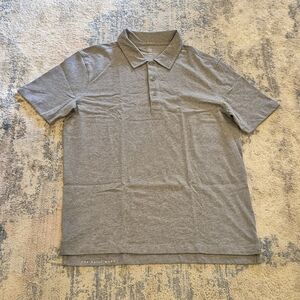 Mack Weldon Polo Shirt Men Medium Gray S/S Everyday Casual New Preppy
